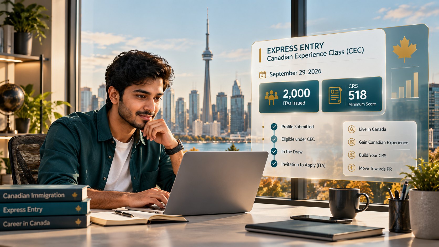 Canada Express Entry Draw: 2,000 CEC Candidates Invited for PR on September 29, 2026
